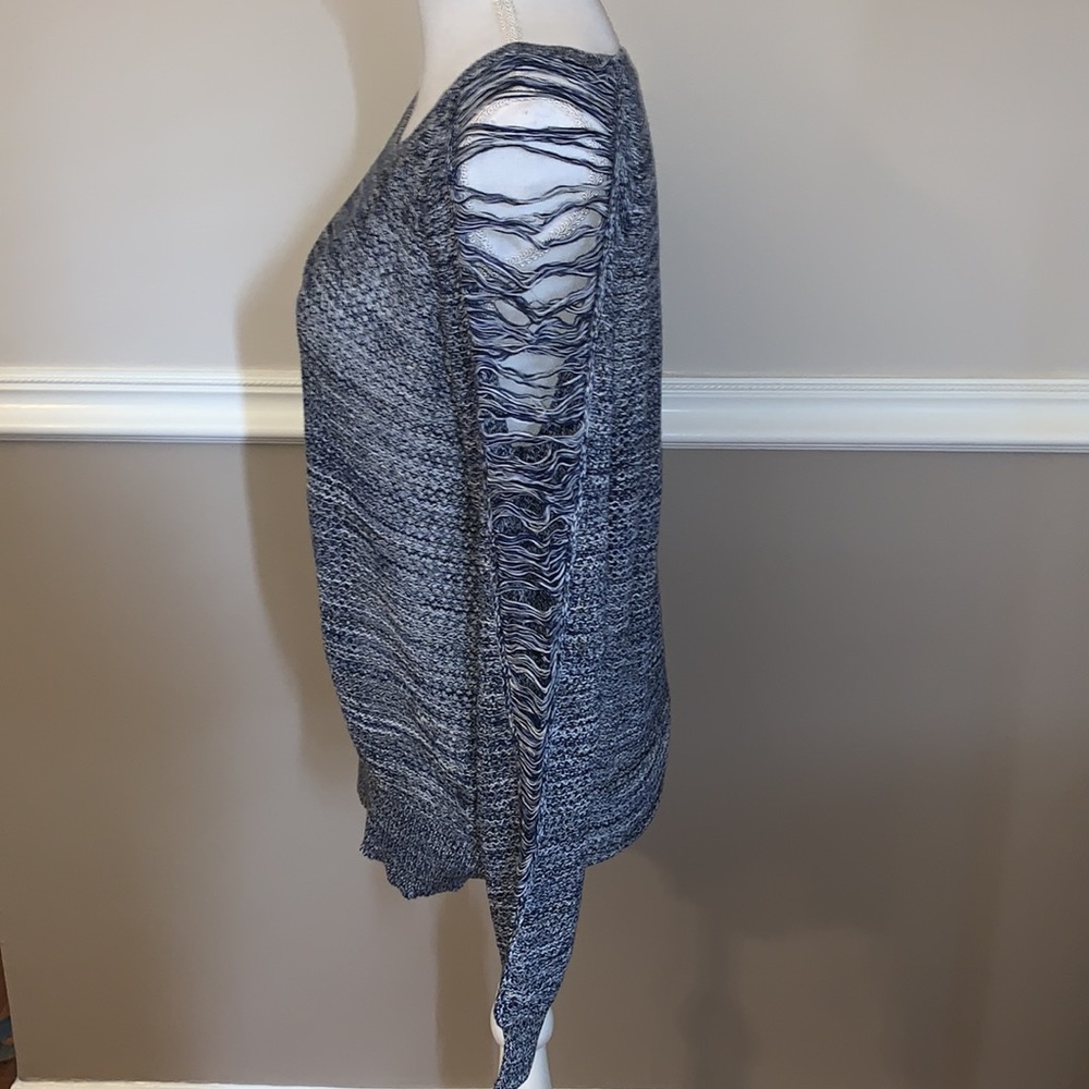 IRO Yana shredded sleeve sweater